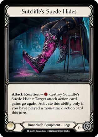 Sutcliffe's Suede Hides [U-ELE225] (Tales of Aria Unlimited)  Unlimited Rainbow Foil-1