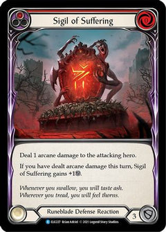 Sigil of Suffering (Red) [ELE227] (Tales of Aria)  1st Edition Rainbow Foil-1