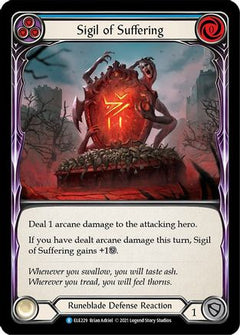Sigil of Suffering (Blue) [ELE229] (Tales of Aria)  1st Edition Rainbow Foil-1