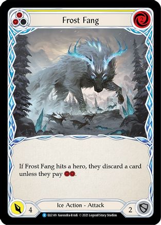 Frost Fang (Yellow) [U-ELE149] (Tales of Aria Unlimited)  Unlimited Normal-1