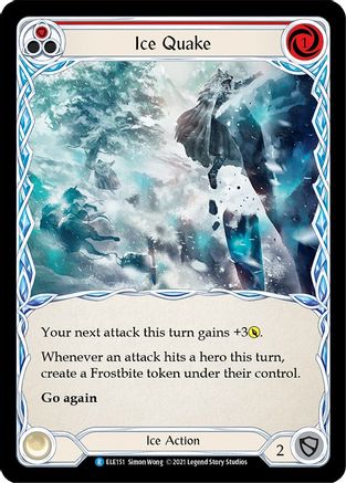 Ice Quake (Red) [ELE151] (Tales of Aria)  1st Edition Rainbow Foil-1