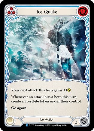 Ice Quake (Blue) [U-ELE153] (Tales of Aria Unlimited)  Unlimited Rainbow Foil-1