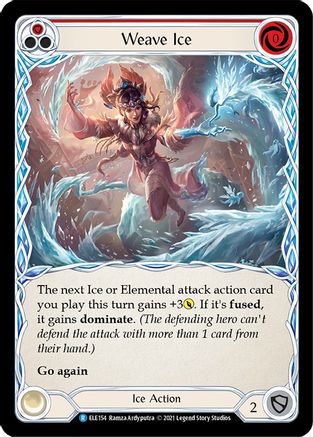Weave Ice (Red) [U-ELE154] (Tales of Aria Unlimited)  Unlimited Rainbow Foil-1