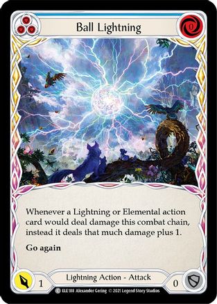 Ball Lightning (Blue) [U-ELE188] (Tales of Aria Unlimited)  Unlimited Rainbow Foil-1