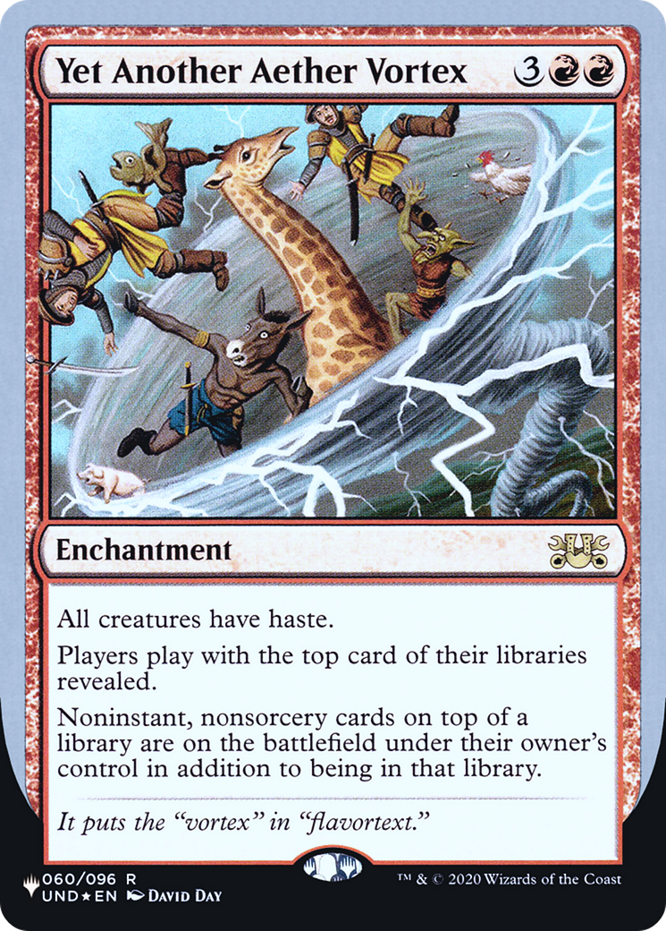 Yet Another Aether Vortex (LIST-060/096) - The List (Unfinity Foil Edition) Foil-1