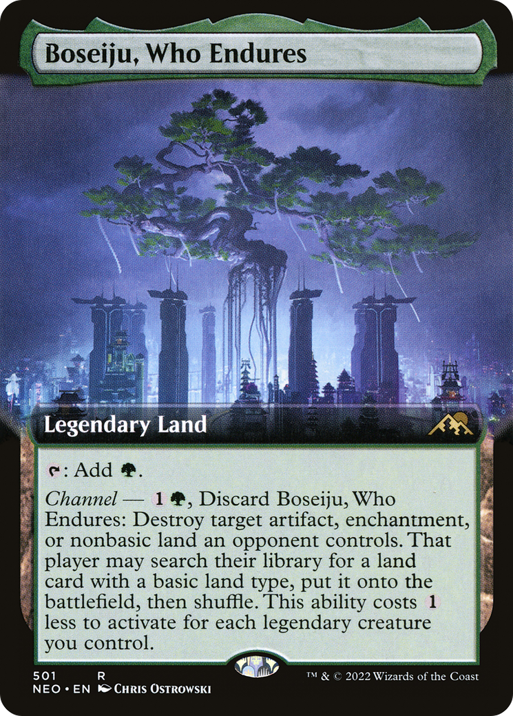Boseiju, Who Endures (Extended Art) [Kamigawa: Neon Dynasty]-1