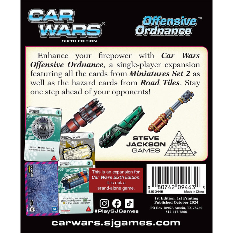 Car Wars Offensive Ordnance