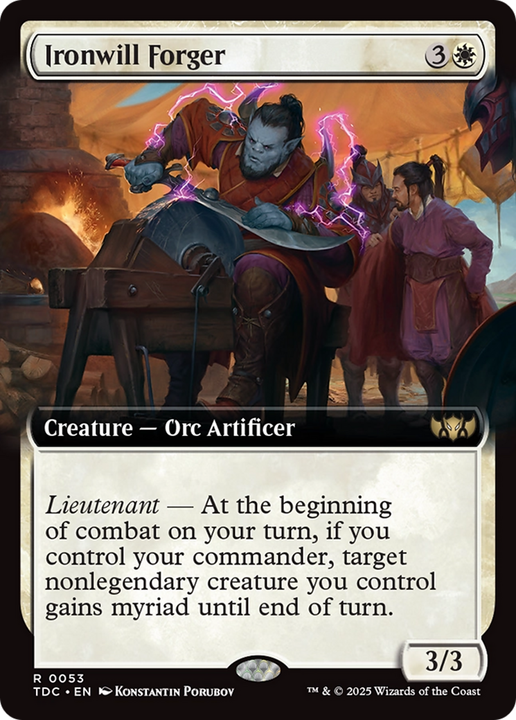 Ironwill Forger (Extended Art) [Tarkir: Dragonstorm Commander]-1
