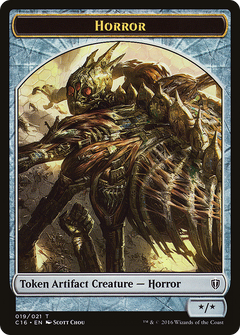 Horror // Thopter Double-Sided Token [Commander 2016 Tokens]-3