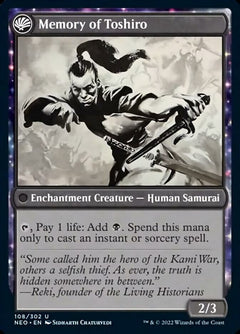Life of Toshiro Umezawa // Memory of Toshiro [Kamigawa: Neon Dynasty]-2
