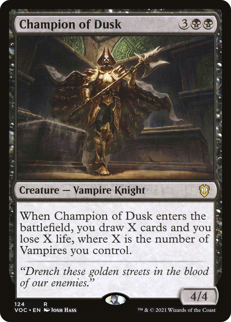 Champion of Dusk [Innistrad: Crimson Vow Commander]-1
