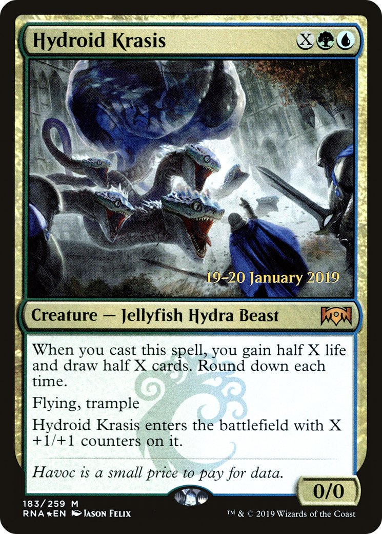Hydroid Krasis [Ravnica Allegiance Prerelease Promos]-1