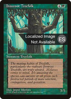 Ironroot Treefolk [Fourth Edition Foreign Black Border]-1