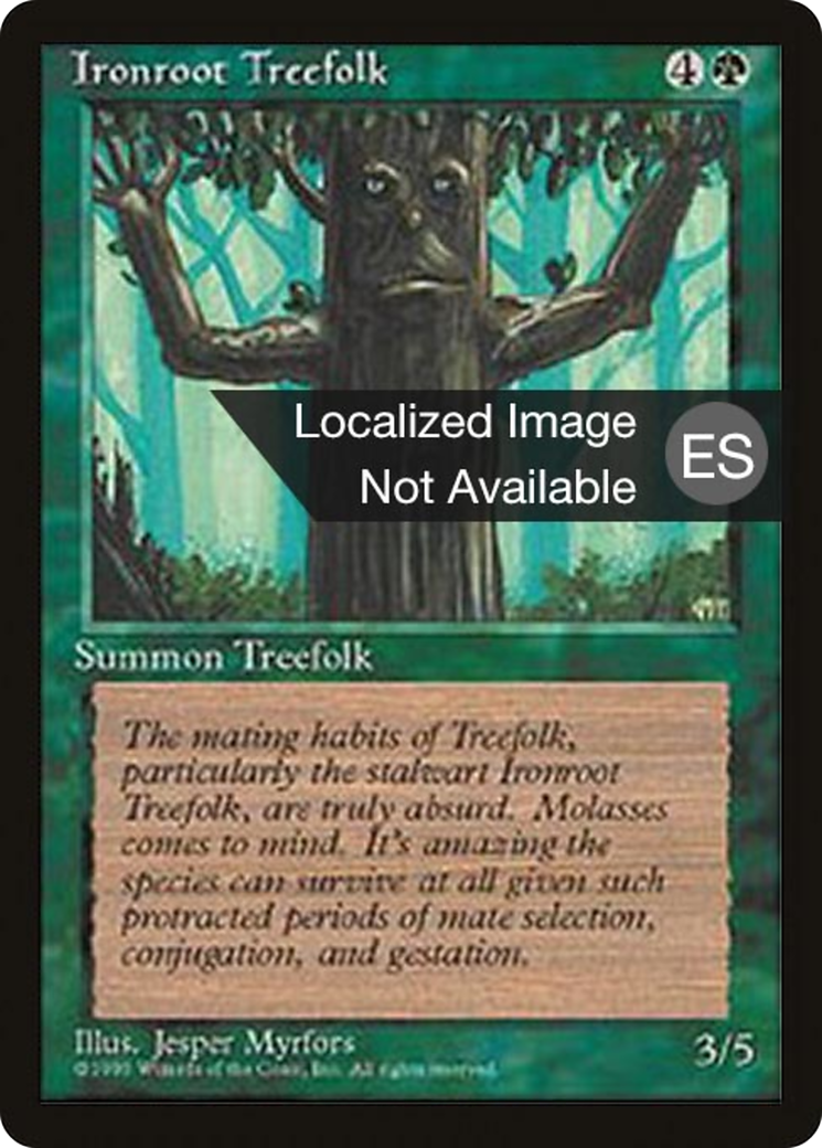 Ironroot Treefolk [Fourth Edition Foreign Black Border]-1