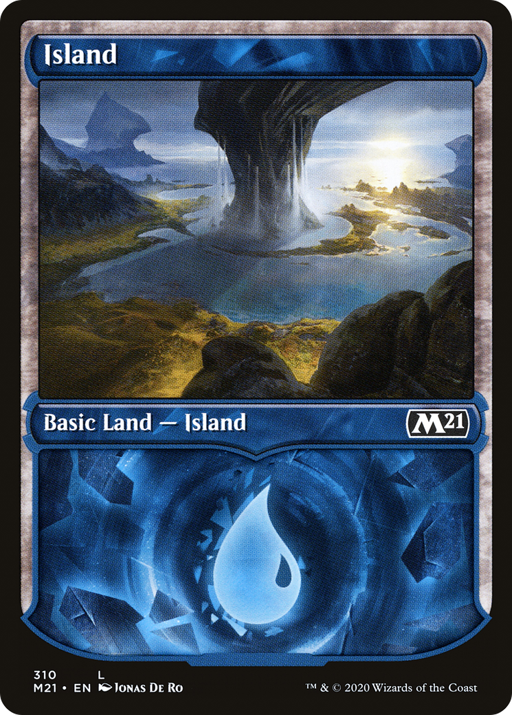 Island (310) (Showcase) [Core Set 2021]-1