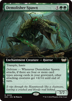 Demolisher Spawn (Extended Art) [Duskmourn: House of Horror Commander]-1
