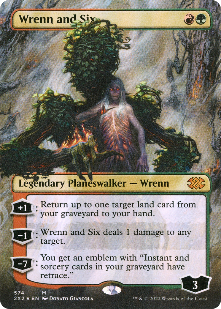 Wrenn and Six (Textured Foil) (2X2-574) - Double Masters 2022 (Borderless) Foil-1