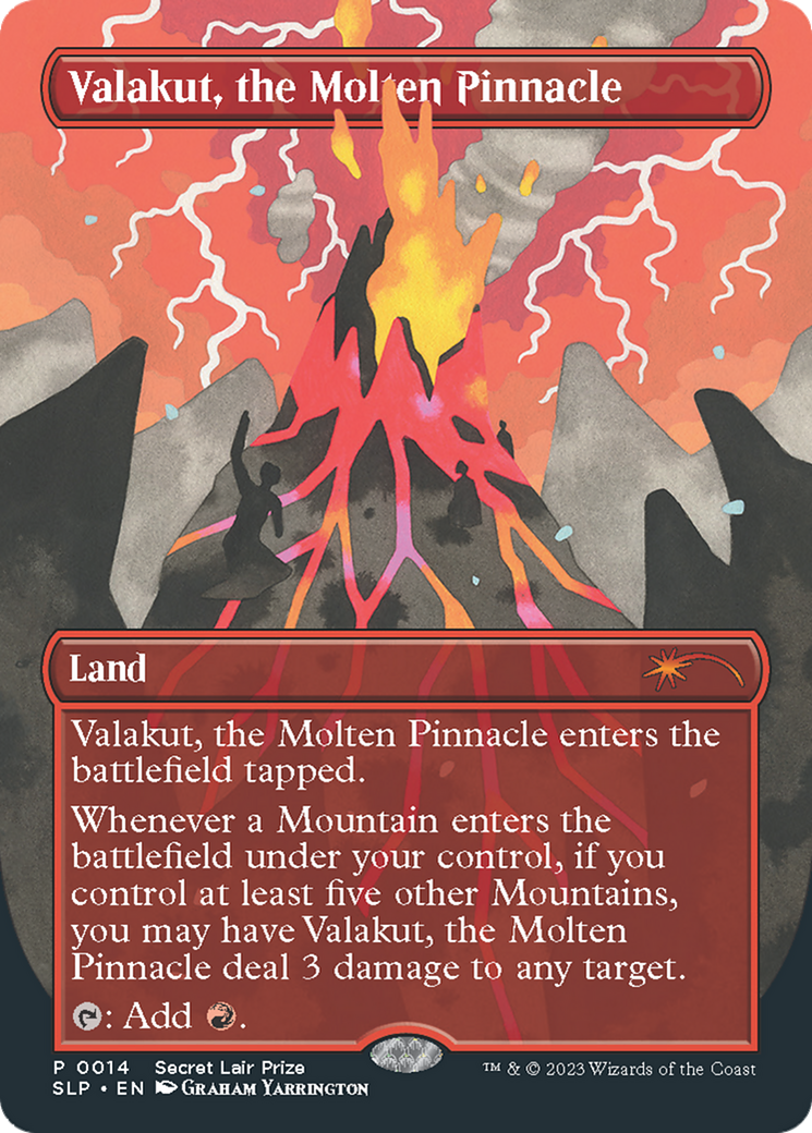 Valakut, the Molten Pinnacle (SLP-014) - Secret Lair Showdown (Borderless) Foil-1