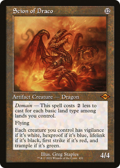 Scion of Draco (Retro Frame) (MH2-431) - Modern Horizons 2 Etched Foil-1