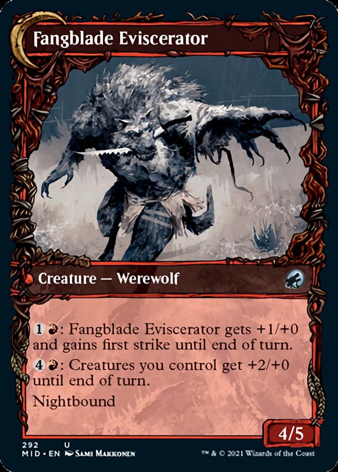 Fangblade Brigand // Fangblade Eviscerator (Showcase Equinox) [Innistrad: Midnight Hunt]-2