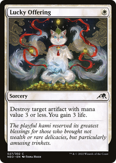 Lucky Offering [Kamigawa: Neon Dynasty]-1