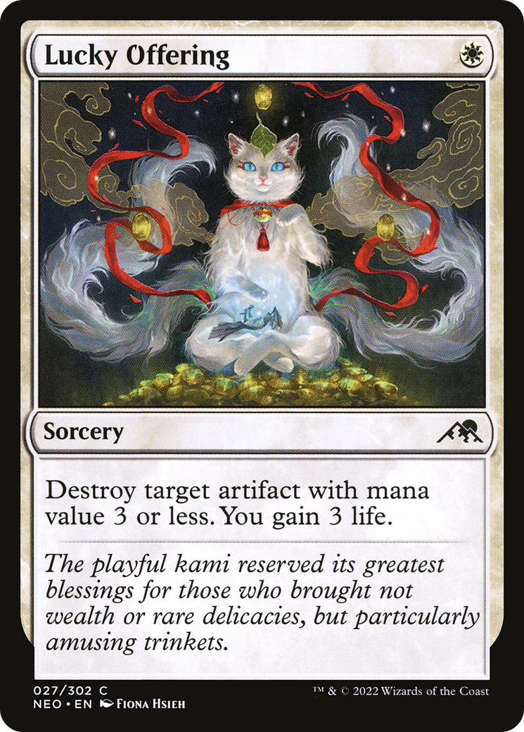 Lucky Offering [Kamigawa: Neon Dynasty]-1