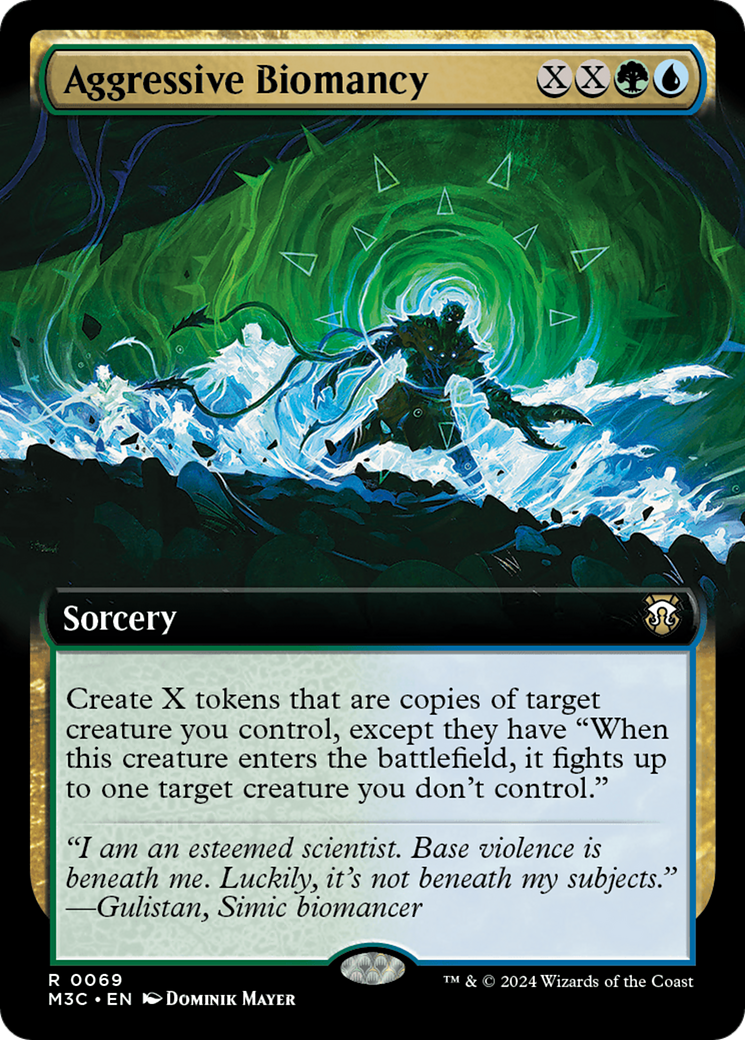 Aggressive Biomancy (Extended Art) [Modern Horizons 3 Commander]-1