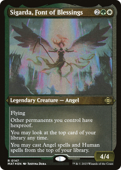 Sigarda, Font of Blessings (MAT-147) - March of the Machine: The Aftermath Etched Foil-1