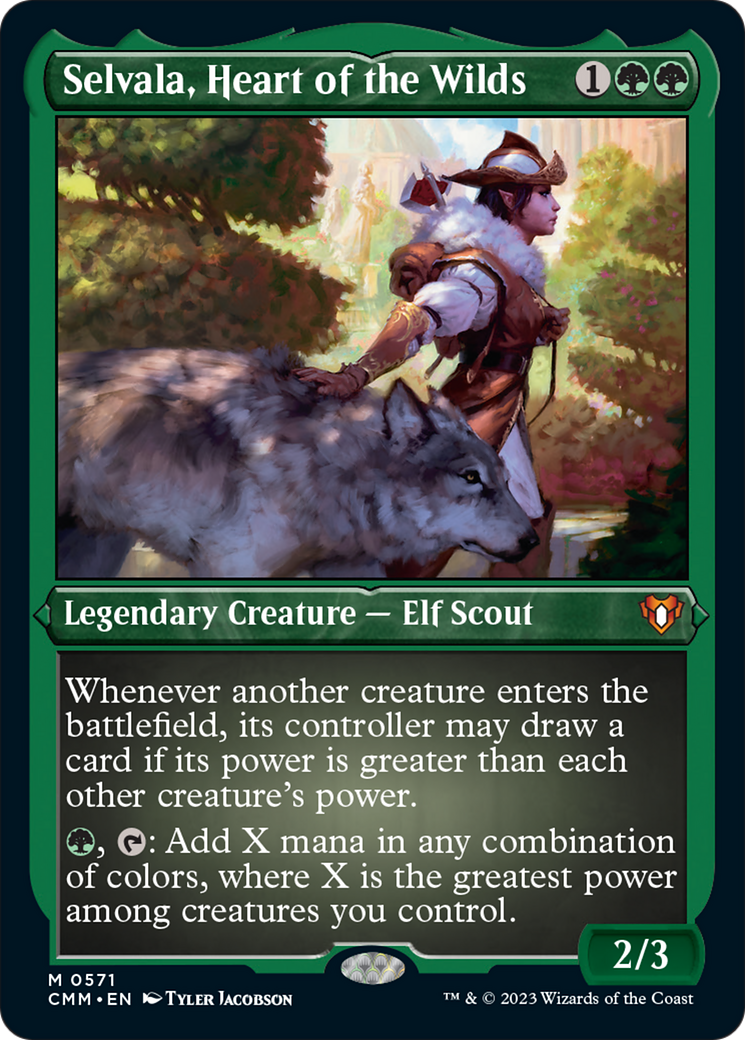 Selvala, Heart of the Wilds (Foil Etched) [Commander Masters]-1