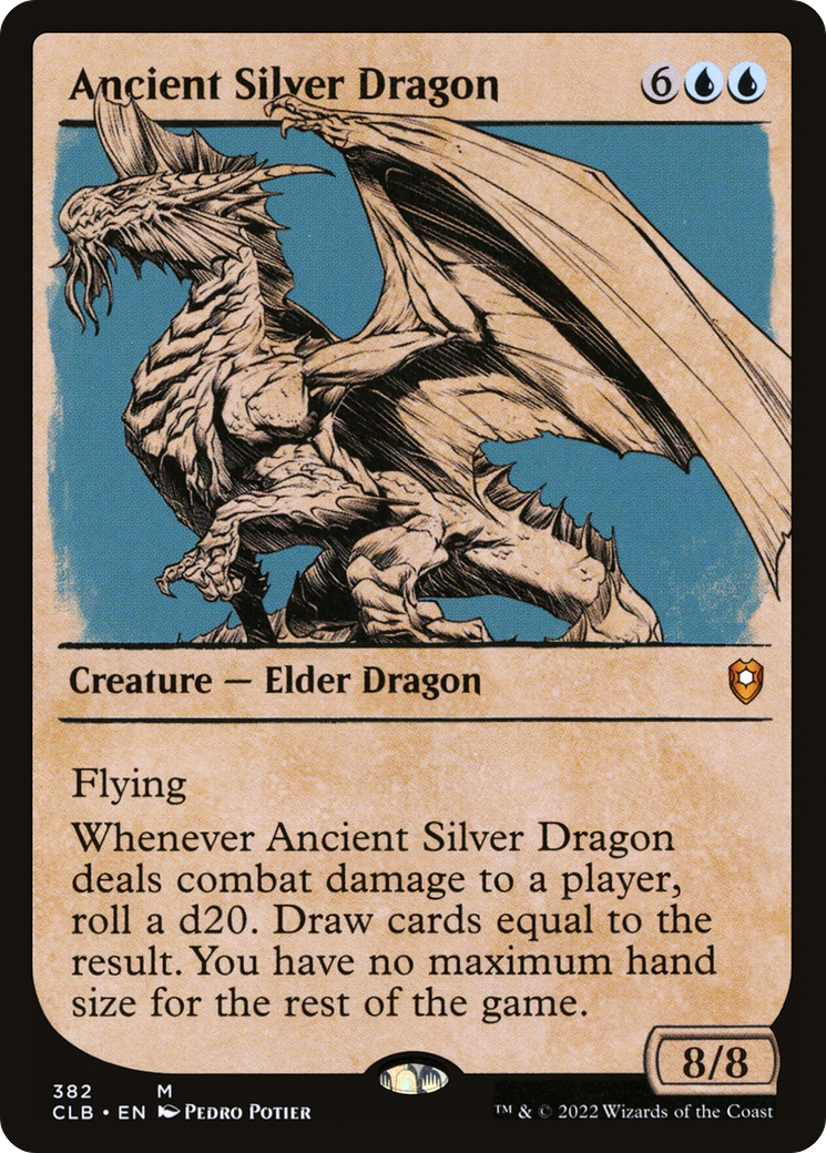 Ancient Silver Dragon (Showcase) [Commander Legends: Battle for Baldur's Gate]-1