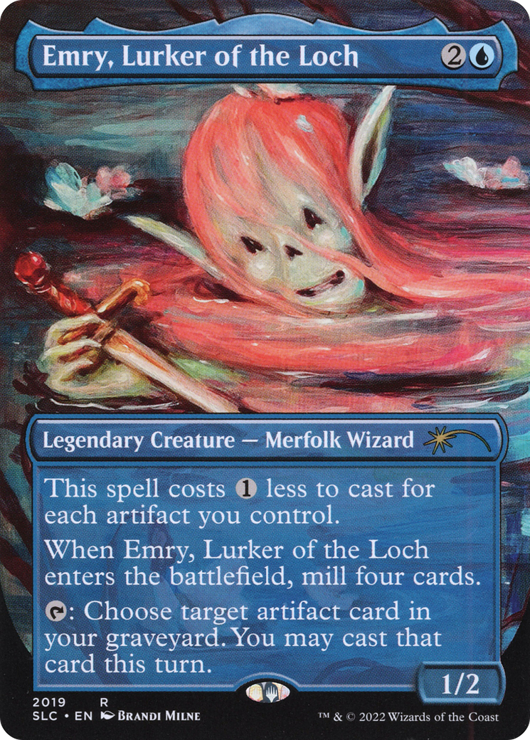 Emry, Lurker of the Loch (Borderless) [Secret Lair Countdown Kit]-1