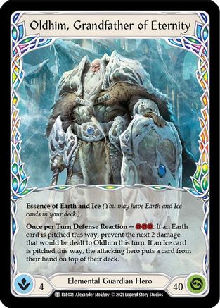 Oldhim, Grandfather of Eternity // Shiver [U-ELE001] (Tales of Aria Unlimited)  Unlimited Normal-3