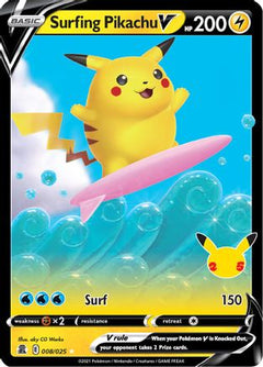 Surfing Pikachu V (008/025) [Celebrations: 25th Anniversary]-1