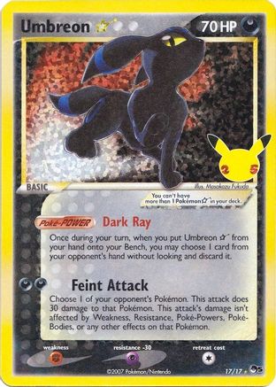 Umbreon (17/17) (Star) [Celebrations: 25th Anniversary - Classic Collection]-1