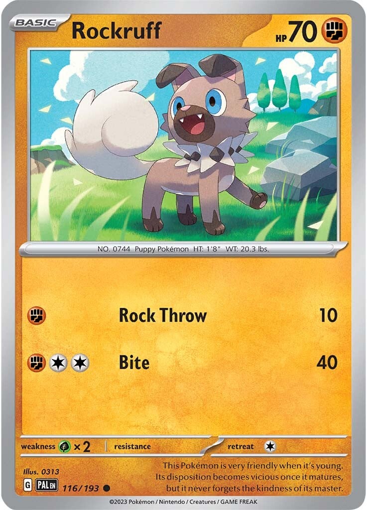 Rockruff (116/193) [Scarlet & Violet: Paldea Evolved]-1