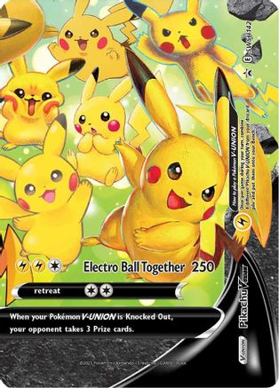 Pikachu V-UNION (SWSH142) (Celebrations) [Sword & Shield: Black Star Promos]-1
