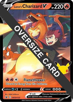 Lance's Charizard V (SWSH133) (Jumbo Card) [Sword & Shield: Black Star Promos]-1