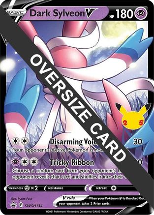 Dark Sylveon V (SWSH134) (Jumbo Card) [Sword & Shield: Black Star Promos]-1
