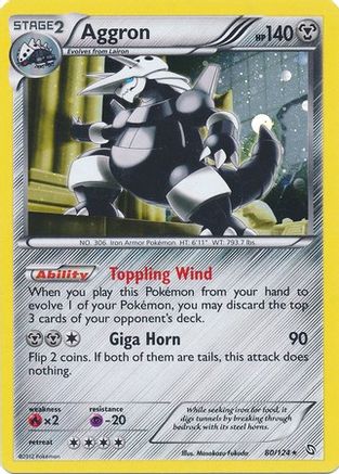 Aggron (80/124) (Cosmos Holo) [Black & White: Dragons Exalted]-1