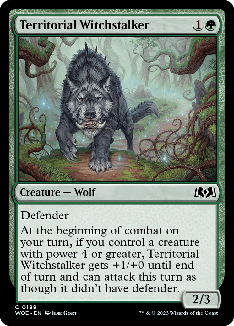 Territorial Witchstalker [Wilds of Eldraine]-1