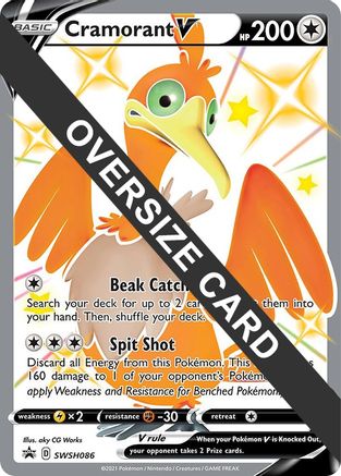 Cramorant V (SWSH086) (Jumbo Card) [Sword & Shield: Black Star Promos]-1