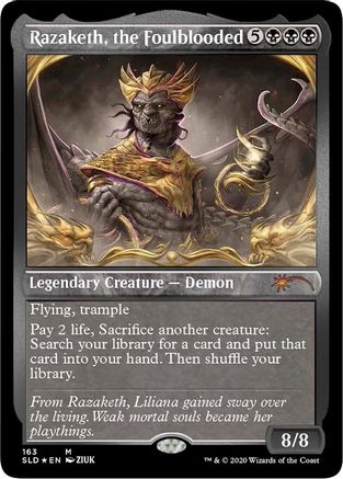 Razaketh, the Foulblooded (Foil Etched) [Secret Lair Drop Series]-1