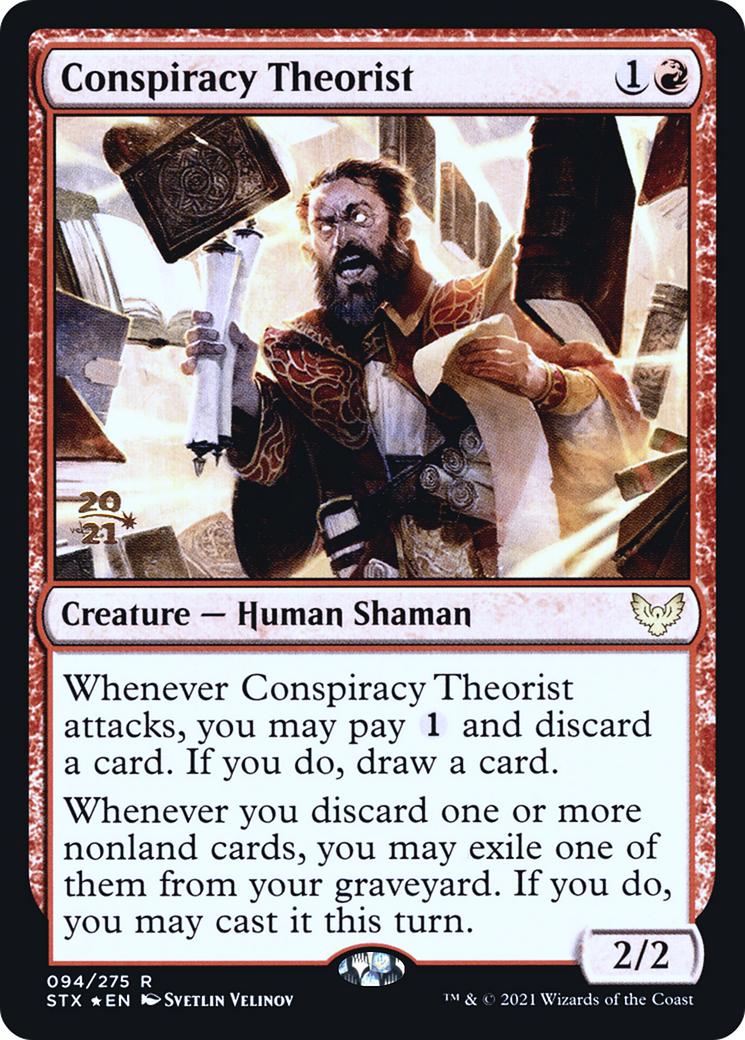 Conspiracy Theorist [Strixhaven: School of Mages Prerelease Promos]-1