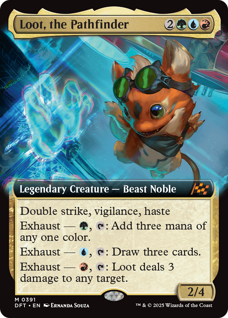 Loot, the Pathfinder (Extended Art) [Aetherdrift]-1