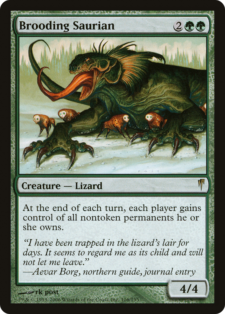 Brooding Saurian [Coldsnap]-1