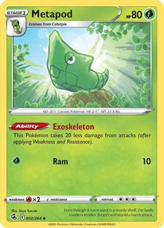 Metapod (002/264) [Sword & Shield: Fusion Strike]-1