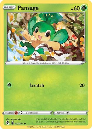 Pansage (007/264) [Sword & Shield: Fusion Strike]-1