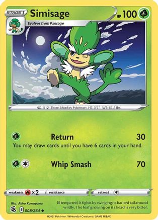 Simisage (008/264) [Sword & Shield: Fusion Strike]-1