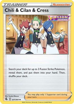 Chili & Cilan & Cress (227/264) [Sword & Shield: Fusion Strike]-1