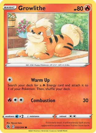 Growlithe (032/264) [Sword & Shield: Fusion Strike]-1